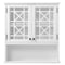 Alaterre Furniture Derby 27"W x 29"H Wall Mounted Bath Storage Cabinet with Glass Cabinet Doors and Shelf ANDE74WH - alternate 5